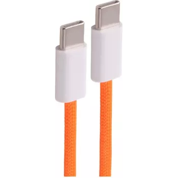 SHIVERPEAKS USB-C nabíjací kábel 240W PD 3.1, USB 2.0, pletený textil, oranžový, 1,5 m BS14-22157