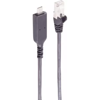 SHIVERPEAKS USB-C na Gigabit Ethernet adaptérový kábel, 7,5 m, čierny (BS13-51065)