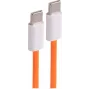 SHIVERPEAKS USB-C na USB-C nabíjací kábel 2.0 240W oranžový pletený textilný 0,5m (BS14-22017)