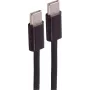 SHIVERPEAKS USB-C na USB-C nabíjací kábel 2.0 60W čierny textil 1,5 m (BS14-21155)