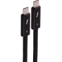 SHIVERPEAKS USB-C na USB-C Thunderbolt 5 UltraFlex kábel, 240W, 2m, čierny BS13-75035