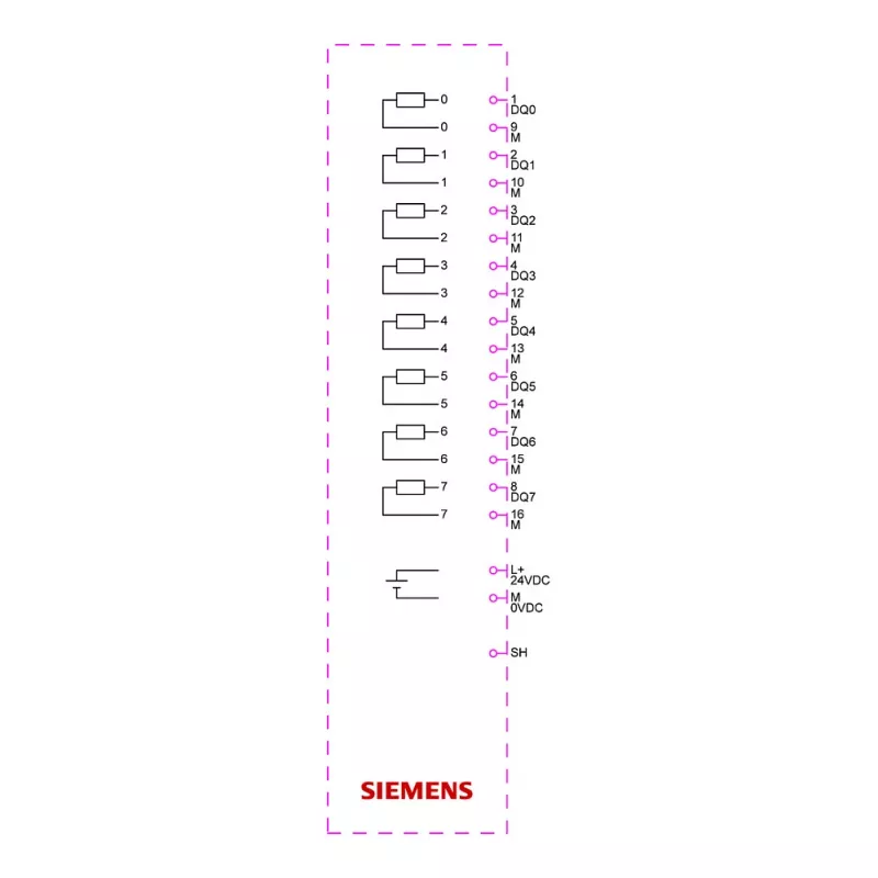 Siemens SIMATIC ET 200SP digitálny výstupný modul DQ 8x24VDC 6ES7132-6BF01-0CA0