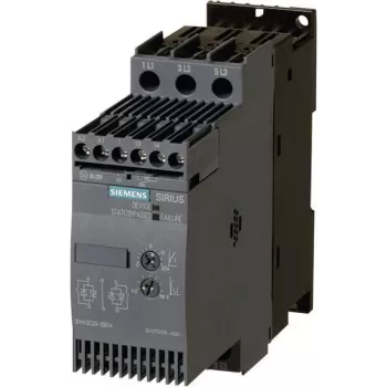 Siemens SIRIUS 3RW3028-1BB14 softštartér, 18,5 kW pri 400 V, 38 A, 200-460 V AC, 24 V AC ovládanie