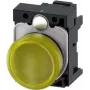 Siemens SIRIUS ACT 3SU1102-6AA30-3AA0 žltá LED indikačná lampa, 24V AC/DC, 22mm