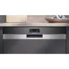 SIEMENS SN57TS00CE iQ700 plne integrovaná umývačka riadu (brúsená nerezová oceľ/čierna, 60 cm, Home Connect)