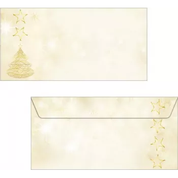SIGEL DU083 Graceful Christmas DIN Lang obálky, gumované, 90 g/m², 50 kusov