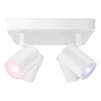 SIGNIFY WiZ IMAGEO 4-bodové stropné svietidlo štvorcové Tunable White & Color biela