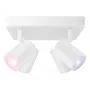 SIGNIFY WiZ IMAGEO 4-bodové stropné svietidlo štvorcové Tunable White & Color biela