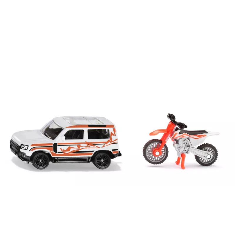 SIKU Blister Land Rover Defender s motorkou KTM