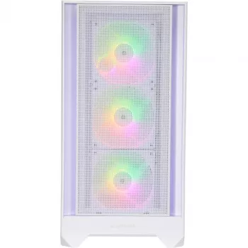 SILENTWARE Flow 110 ARGB biela temperované sklo Mid-Tower skriňa