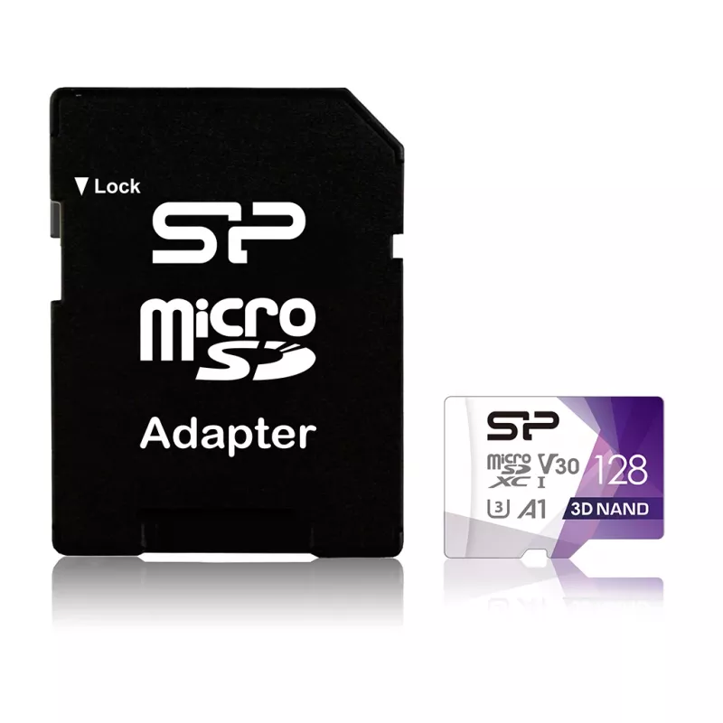 Silicon Power 128GB Superior Pro microSDXC UHS-I U3 V30 A1 pamäťová karta s SD adaptérom