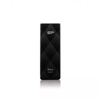 Silicon Power Blaze B20 64GB USB 3.2 Gen 1 flash disk, vysúvací USB-A, čierna