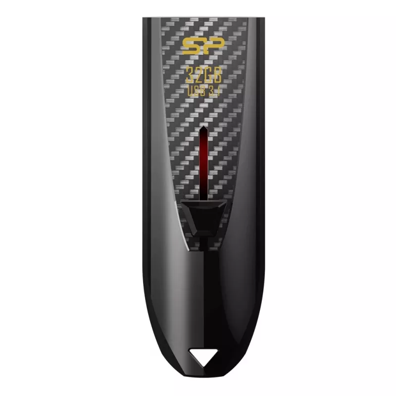 Silicon Power Blaze B25 32GB USB 3.2 Gen 1 flash disk, zasúvateľný konektor, čierny