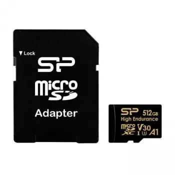 Silicon Power High Endurance microSDXC 64GB pamäťová karta s adaptérom (SP064GBSTXDV3V1HSP)