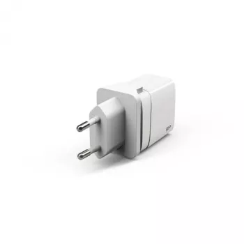 Silicon Power Boost Charger QM16 20W cestovná nabíjačka, USB-A + USB-C, zástrčky EU/US/UK/AU, biela