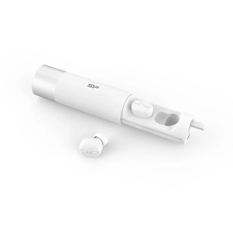 Silicon Power Blast Plug BP81 slúchadlá Bluetooth, vodotesné podľa IPX5, biele (SP5MWASYBP81BT0W)