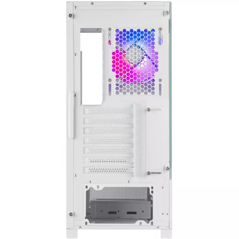 SilverStone Lucid 05 biela 270° panoramatické sklo Mid-Tower skriňa