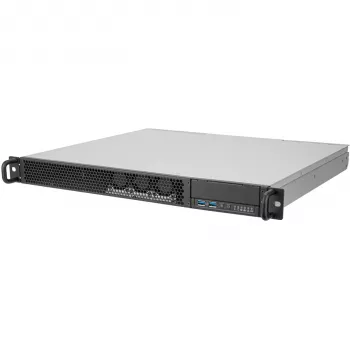SilverStone RM100 1U racková skriňa – Mini-ITX, oceľ, čierna