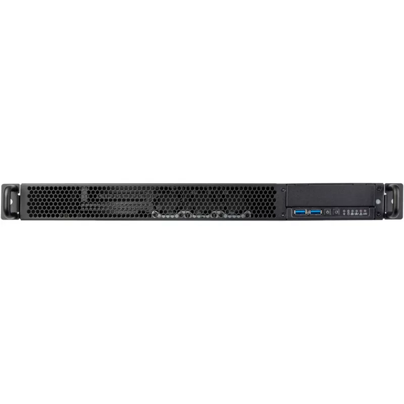 SilverStone RM100 1U racková skriňa – Mini-ITX, oceľ, čierna