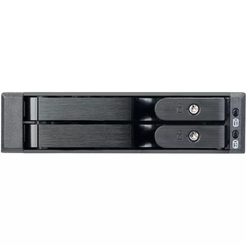 SilverStone SST-FS202B-V2 2-bay 3,5 palcový SATA hot-swap rám pre 5,25 palcovú pozíciu - čierna