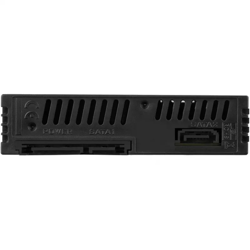 SilverStone SST-FS202B-V2 2-bay 3,5 palcový SATA hot-swap rám pre 5,25 palcovú pozíciu - čierna
