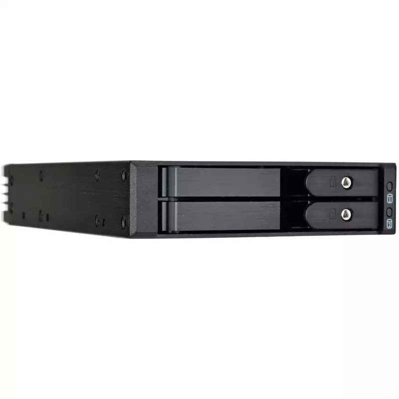 SilverStone SST-FS202B-V2 2-bay 3,5 palcový SATA hot-swap rám pre 5,25 palcovú pozíciu - čierna