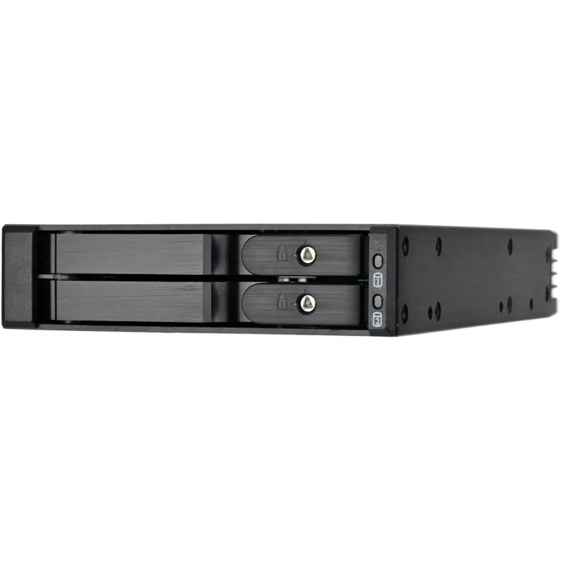 SilverStone SST-FS202B-V2 2-bay 3,5 palcový SATA hot-swap rám pre 5,25 palcovú pozíciu - čierna