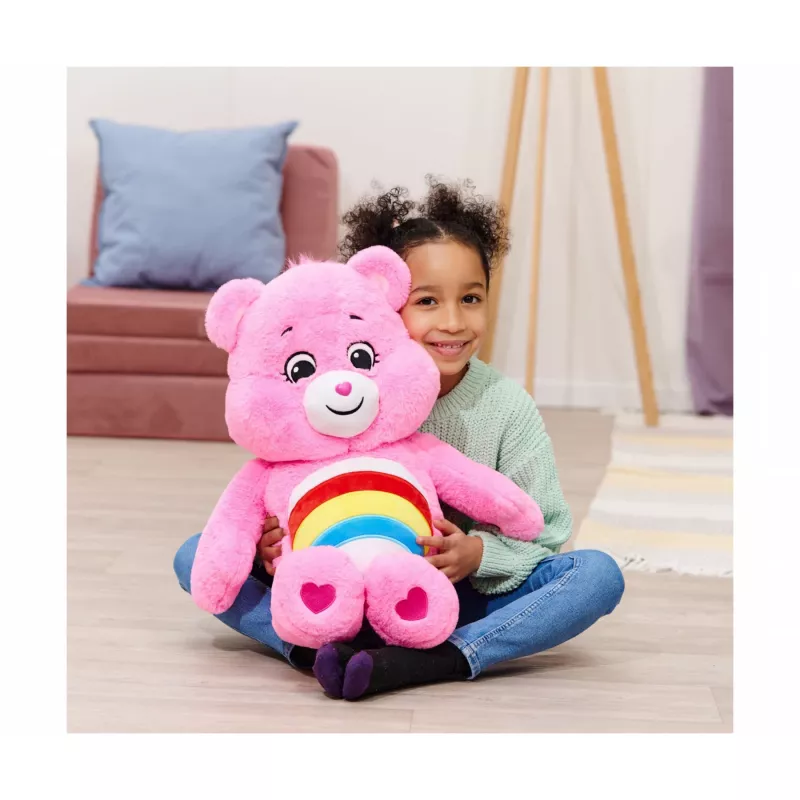SIMBA-DICKIE Care Bears Cheer Bear plyšový 60 cm ružový dúhový