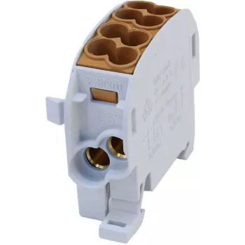 SIMET SCB 25 Al/Cu 80A 1-pólový odbočovací rozdeľovací blok hnedý 81501015