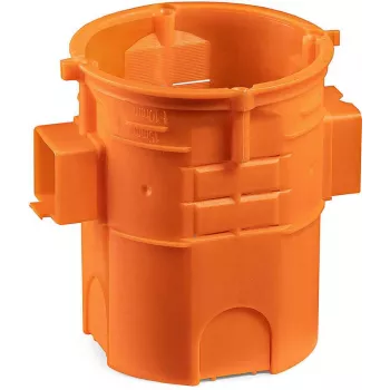 SIMET S60GF Zápustná odbočná krabica, spájateľná, extra hlboká, 60 mm, oranžová