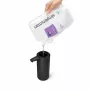 simplehuman ST1084 senzorový dávkovač mydla, čierna nerez, 266 ml, bezkontaktný automatický, infračervený pohybový senzor, nastaviteľné množstvo, pumpa neupchávajúca sa, odolný voči odtlačkom prstov
