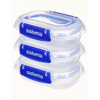Sistema Plastics 881523 Obdĺžniková nádoba 0,18L Transparentná 88mm