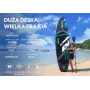 SKATINGER sivý športový nafukovací paddleboard 350x89x15 cm