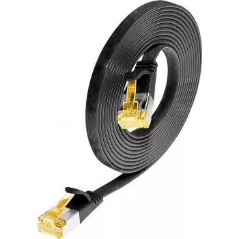 Wirewin Cat6a U/FTP Slim patch kábel RJ45 1m čierny PKW-STP-SLIM-K6A 1.0 SW