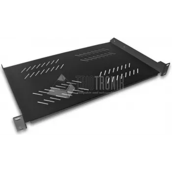 Wirewin SHELF 400 BL 1U 19-palcový rackový slepý panel čierny
