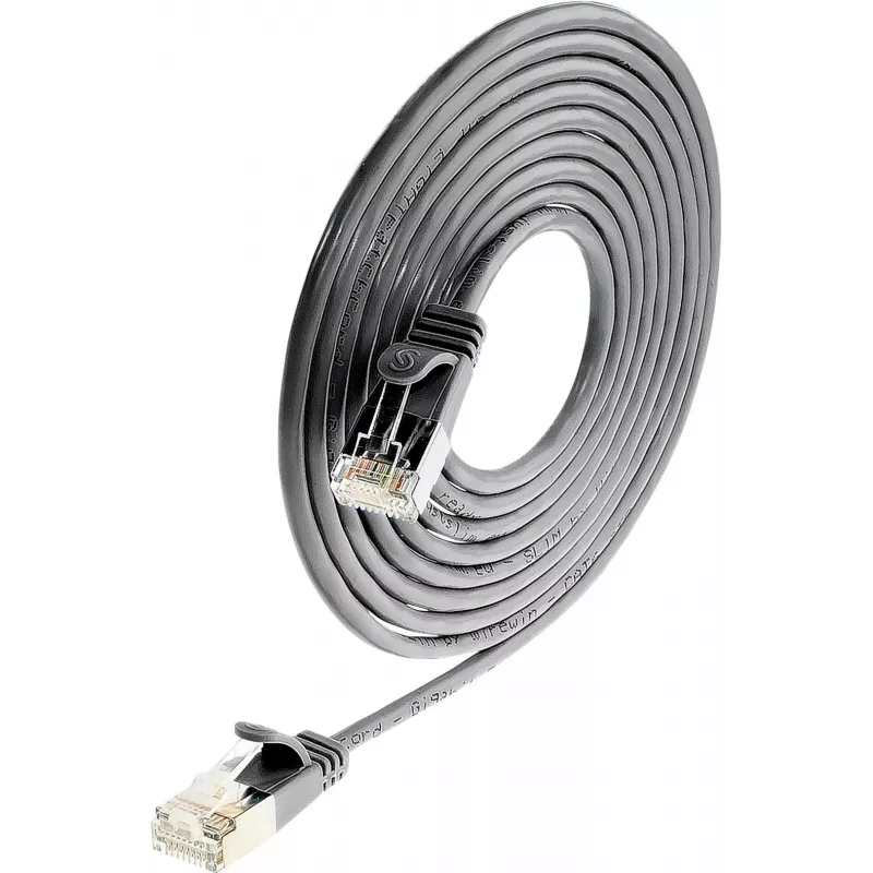 Wirewin SLIM SL6 15 SW - Cat.6 Slim-Light patch kábel, U/FTP, 15 m, čierny PKW-LIGHT-STP-K6 15.0 SW
