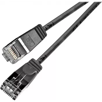 Wirewin SLIM SL6 15 SW - Cat.6 Slim-Light patch kábel, U/FTP, 15 m, čierny PKW-LIGHT-STP-K6 15.0 SW