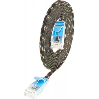 Wirewin SLIM UT6 10 BL - Cat.6 Slim-Tough patch kábel, U/UTP, 10 m, modrý (PKW-TOUGH-K6 10.0 BL)