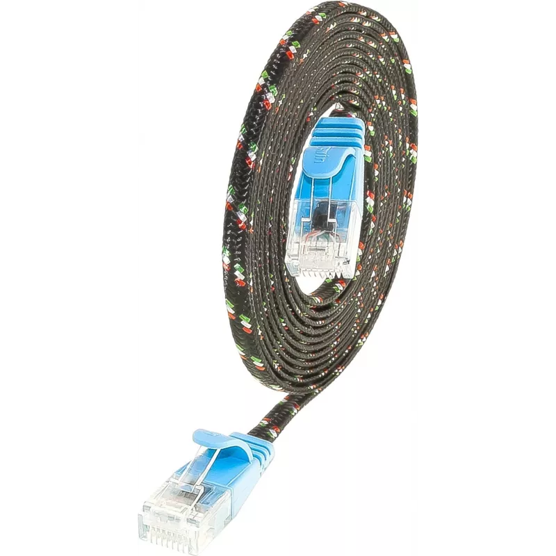 Wirewin SLIM UT6 10 BL - Cat.6 Slim-Tough patch kábel, U/UTP, 10 m, modrý (PKW-TOUGH-K6 10.0 BL)