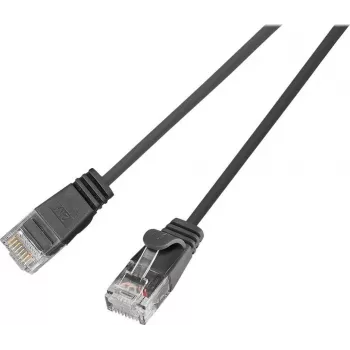 Wirewin Triotronik PKW-LIGHT-K6 5.0 SW Cat6 U/UTP patch kábel, RJ45 konektor samec na samec, 5m, čierny