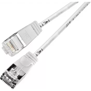 Wirewin Triotronik PKW-LIGHT-STP-K6 2.0 WS Cat6 tienený patch kábel, 2m, biela
