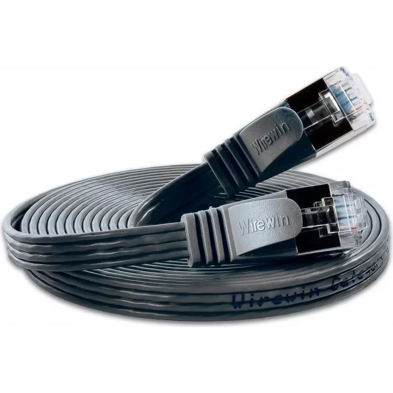 Wirewin Triotronik PKW-STP-SLIM-KAT6 3.0 SW - 3m Slim Cat6 U/FTP sieťový patch kábel, čierny