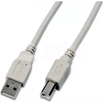 Wirewin USB 2.0 A na B kábel 1,8m sivý USB A-B MM 1.8 GR