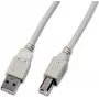 Wirewin USB 2.0 A na B kábel 1,8m sivý USB A-B MM 1.8 GR