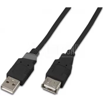 Wirewin USB A-A MF 1.0 SW USB 2.0 predlžovací kábel, 1 m, čierny
