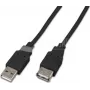 Wirewin USB A-A MF 1.0 SW USB 2.0 predlžovací kábel, 1 m, čierny