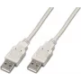 Wirewin USB A-A MM 1.0 GR USB kábel 1 m USB 2.0 sivý