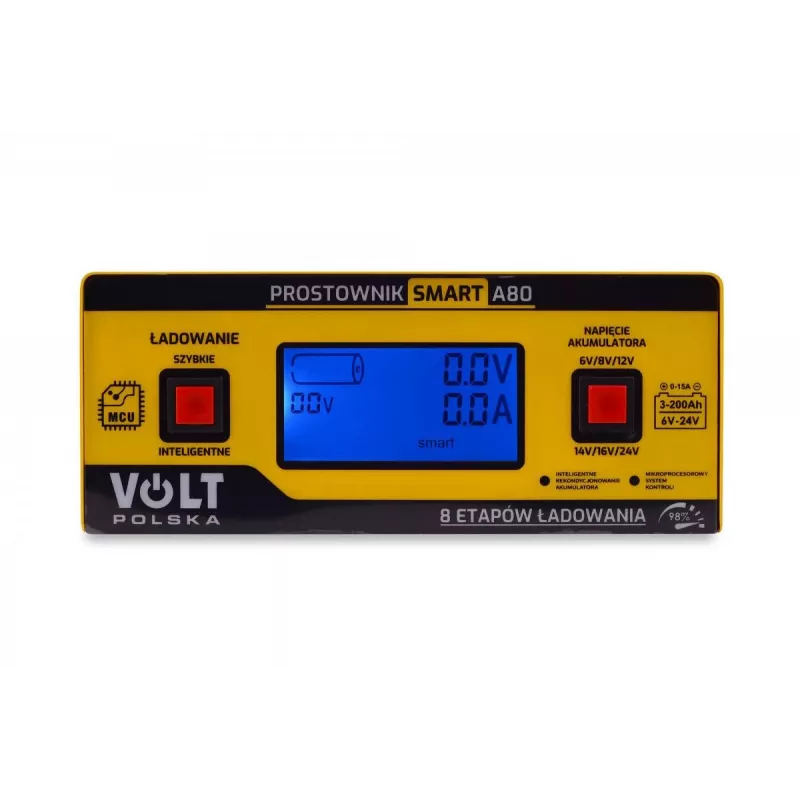 Smart Volt Rectifier Poland 6V/12V/24V 15A A80 inteligentná nabíjačka batérií