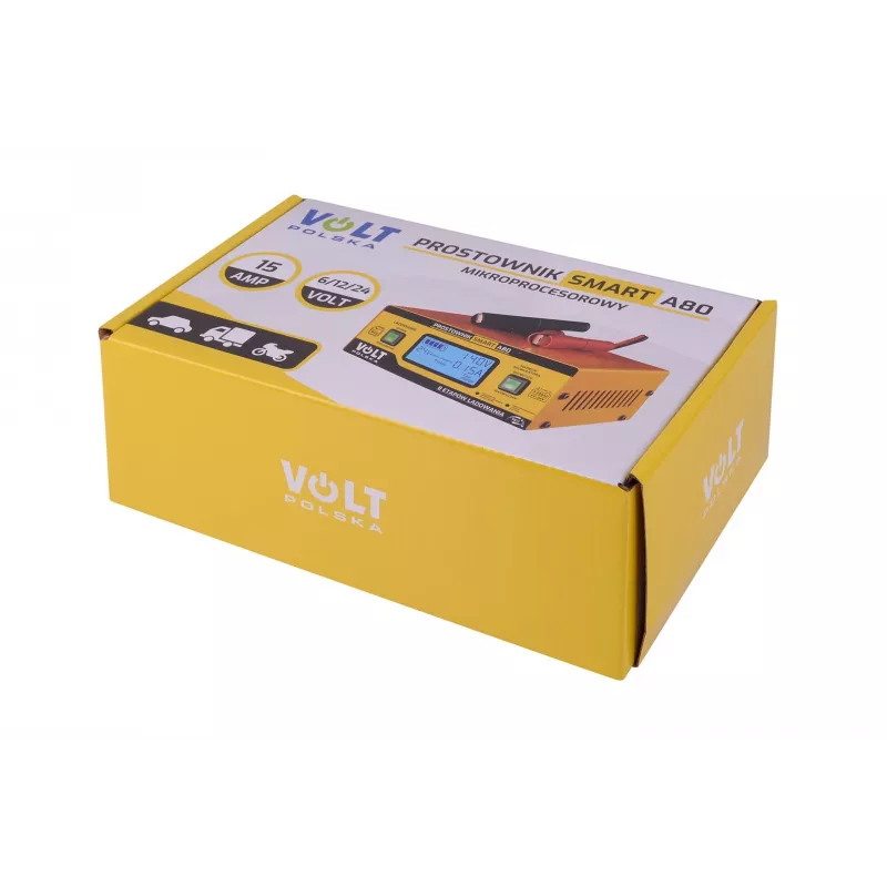 Smart Volt Rectifier Poland 6V/12V/24V 15A A80 inteligentná nabíjačka batérií