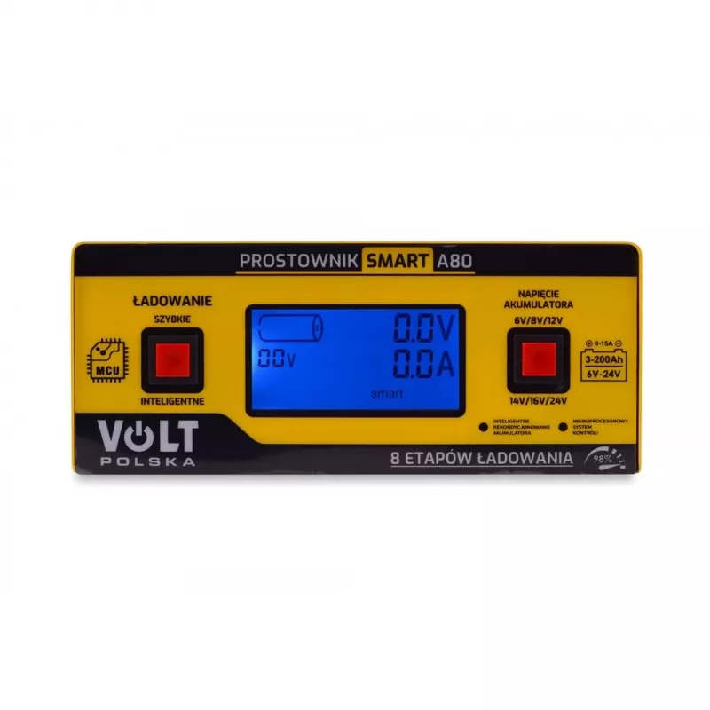 Smart Volt Rectifier Poland 6V/12V/24V 15A A80 inteligentná nabíjačka batérií